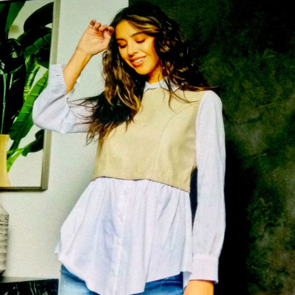 AVANTI 2 IN 1 FAUX LEATHER TOP!❤️👍👚🎁